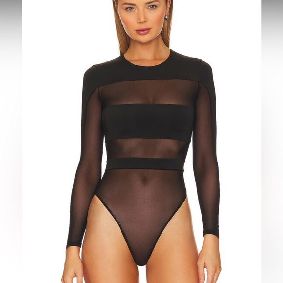 NWT SER.O.YA Ciar Bodysuit mesh paneled - small - Picture 3 of 8